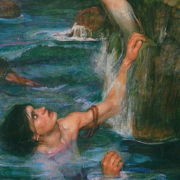 The Siren, 1900: Canvas Replica Painting: Large